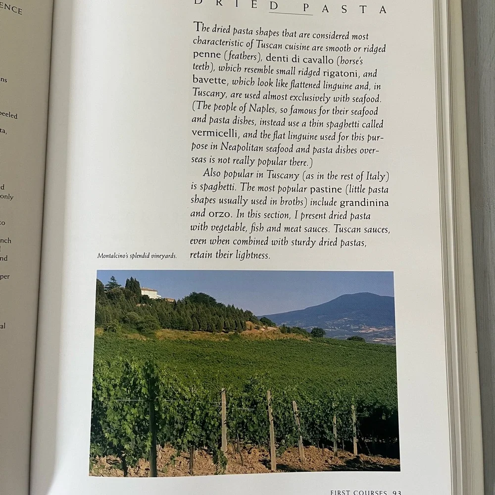 Giuliano Bugialli Foods of Tuscany Cookbook 1st Edition Vintage 1992 Italian